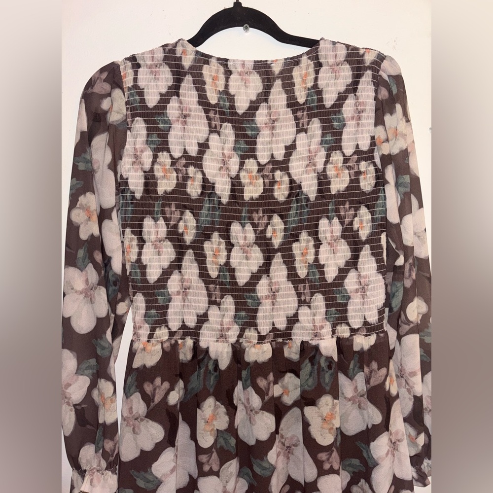 Mad About Style Floral Long Sleeve GRACE Midi Dress Jilly Box Size M - Picture 8 of 13